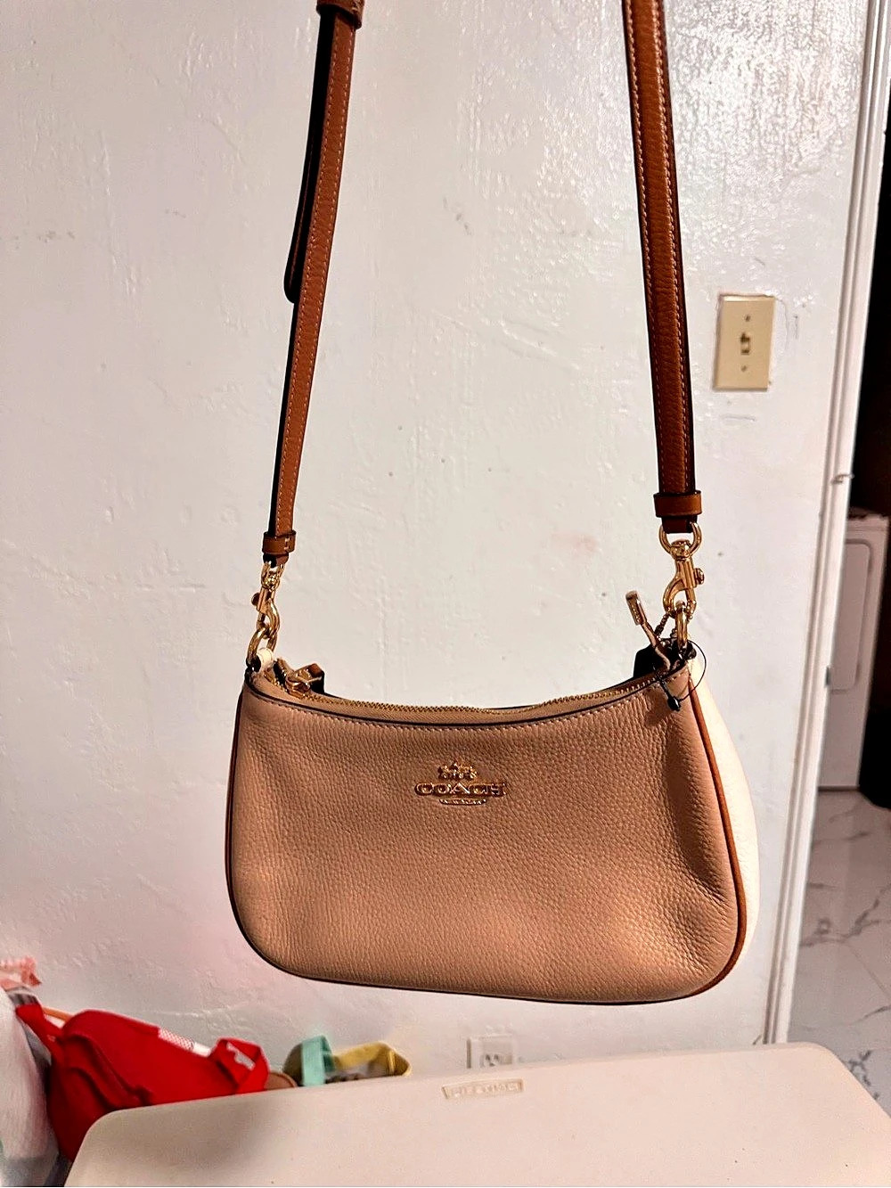 Coach Teri Shoulder Bag in Colorblock Brown